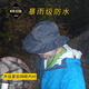 GTX戶(hù)外防水漁夫帽防曬大帽檐透氣釣魚(yú)帽可折疊徒步登山 黑色 均碼