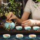 永豐源（auratic） 西湖藍6/7/8/9頭茶具 陶瓷高檔茶壺蓋碗功夫茶具套裝 七夕禮物 套裝(茶壺組) 8頭