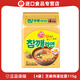 不倒翁韓國進口不倒翁芝麻雞蛋面韓式辣海鮮香油速食泡面宿舍拉面方便面 【4袋】芝麻雞蛋拉面115g