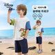 迪士尼（Disney）男女童短袖t恤2026夏新品親子裝兒童短袖T百搭短袖t恤藍綠 140