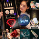 kourt音樂(lè )投影口紅彩妝禮盒中秋節禮物生日送女生女朋友老婆禮品 情人節快樂(lè )+口紅香水+項鏈 3g