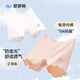 尼多熊女童內(nèi)褲安全褲防走光寶寶平角內(nèi)褲打底褲兒童四角短褲 粉+白 M