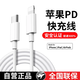 原裝適配蘋果充電器45W原裝正品充電線快充套裝iPhone14/13promax/pro/plus/12/11/XS手機(jī)充電頭數(shù)據(jù)線 【原充正品】蘋果1米PD快充線 iPhone8-14系列丨3C安全