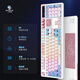 SKYLOONG小呆蟲【2025款】GK104Pro 3.0版WIFI屏三模游戲辦公客制化機械鍵盤gasket結(jié)構(gòu)全鍵熱插拔旋鈕 果凍九尾白狐【8K低延遲 雙屏】薔薇粉軸 3.0WIFI屏