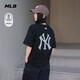MLB男女情侶老花大logo運動休閑T恤短袖26春季新3ATSM0463-50BKS-L