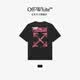 OFF-WHITE?情侶裝新款寬松短袖T恤圓領(lǐng)純棉男裝半袖潮牌上衣 黑色 M 建議110-130斤