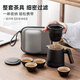 幾物森林茶具套裝旅行茶具快客杯戶外單人便攜式功夫茶具陶瓷茶杯送禮6件