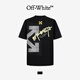 OFF-WHITE2026短袖T恤男女情侶潮牌箭頭刺繡夏季純棉寬松上衣 WA01TE8019 黑色 L
