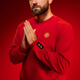 阿迪達斯 （adidas）衛衣男裝春秋季新款運動(dòng)服CNY曼聯(lián)足球圓領(lǐng)男士上衣套頭衫IW9306 IW9306中國紅 曼聯(lián) XL