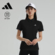 阿迪達斯（adidas）短袖POLO衫女子夏季短袖速干透氣運動休閑百搭半袖上衣