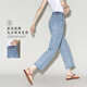 德瑪納【夏日微瀾】26夏季新薄款直筒牛仔褲女高級感彈力九分法棍褲子