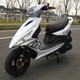 杰帆（JF）踏板摩托車125cc鬼火一代摩托車外賣踏板車燃油車助力車可上牌 亮光白國四電噴版（可上牌）
