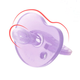 優(yōu)生嬰兒安撫奶嘴 寶寶安睡幼兒全硅膠母乳質(zhì)感安撫奶嘴 雙扁型-紫 全硅膠S號（0-6月）