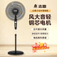 志高（CHIGO）電風扇落地扇家用風扇立式大風力客廳落地風扇宿舍辦公室搖頭輕音節能勁風電扇可定時 18英寸五葉機械【升級大風款】