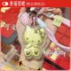 秦福銀樓黃金20mg手機鏈hello kitty鑰匙扣掛繩卡通可愛KT凱蒂貓掛飾禮物 【粉繩】黃金hellokitty貓手機鏈20mg +證書+專屬禮盒