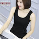 橫行道女裝2024夏裝純色短款無(wú)袖工字吊帶小背心棉質(zhì)女黑色打底衫 黑色 XL