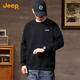 JEEP2025男士衛(wèi)衣秋季新季款潮流圓領(lǐng)寬松長(zhǎng)袖休閑運(yùn)動(dòng)上衣男潮牌時(shí)尚