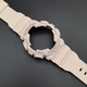 金尖件適用卡西表帶歐GSHOCK原裝樹(shù)脂配件GMA-S110SR/120MF/130/140 肉色啞面黑字