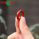 胖東來品質(zhì)南紅戒指錦紅瑪瑙女涼山原石柿子紅指環(huán)天l然玉扳指男 內(nèi)徑22m