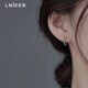 LnieerS925銀方糖耳圈輕奢高級感小眾設(shè)計(jì)耳釘2025新款耳飾女銀耳環(huán)復(fù)古 S925銀方糖耳圈