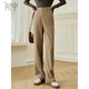 初申春秋休閑長(cháng)褲女曠野美拉德高腰簡(jiǎn)約百搭通勤西裝褲S143K2017
