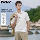 DKNY夏季新款舒適純棉抗菌T恤男簡(jiǎn)約男士商務(wù)翻領(lǐng)休閑短袖polo衫