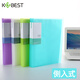 康百（KOBEST）A4側入式資料冊多層透明插頁(yè)袋收納試卷學(xué)生用透明樂(lè )譜夾辦公文具文件可定制 紅色 40頁(yè)-A4740