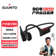 頌拓（SUUNTO）Wing 【騎行穩(wěn)固抗風(fēng)噪】專業(yè)運(yùn)動骨傳導(dǎo)藍(lán)牙耳機(jī)戶外跑步無線掛脖耳夾開放式不入耳長續(xù)航 蒼穹黑【含充電艙】
