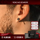 IDEAGEMER龍爪925銀耳釘男士高級(jí)感2025年新款個(gè)性復(fù)古小眾黑色耳環(huán)耳飾 龍爪黑鋯石銀耳釘【單只】
