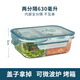 BORMIOLI ROCCObormiolirocco玻璃飯盒不串味上班族帶飯可微波爐便當碗保鮮盒 【女生推薦】兩分隔飯盒 630ml