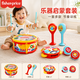 費雪（Fisher-Price）樂器6件套裝 寶寶音樂啟蒙樂器沙錘鼓響板兒童玩具生日禮物禮品