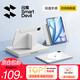 閃魔適用ipad air8/7/6保護套11英寸26/25/24款四邊磁吸拆分M4/M3通用蘋果平板透明亞克力保護殼-灰色
