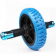 雙逸龍 超大靜音軸承健腹輪腹肌輪腹部健身器材家用運動健身減腹鍛煉 大輪 風(fēng)火獨輪 藍色
