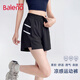 班尼路（Baleno）涼感運動短褲女2026夏新款反光條戶外跑步健身騎行a字百搭三分褲