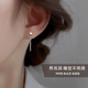 戚小米999純銀方塊耳線女2026新款養耳洞耳釘睡覺免摘小巧氣質足銀耳飾 【999足銀】方塊耳線一對