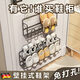 JCZS門后鞋架壁掛式免打孔簡易門口浴室拖鞋架宿舍收納神器省空間 輕奢槍灰小號鞋架-雙層【特粗款】