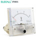 伊萊科（ELECALL） 直流電壓表85C1 指針式表頭安裝式小型機械伏特表1~3KV維修電壓 直流100V