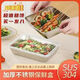 【拍一發十六】德國品質304精鋼多功能不銹鋼加厚方盤zcy 【拍一發十六】八個托盤+八個蓋子