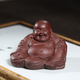 尊壺 紫砂茶寵彌勒佛手工可養雕塑茶玩擺件茶道茶具配件 中號彌勒佛