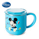 迪士尼（Disney）兒童口杯不銹鋼帶蓋防摔牛奶杯幼嬰兒1-3歲寶寶家用帶把手喝水杯 2338米奇藍  260ml 【304不銹鋼】 304不銹鋼