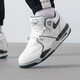 耐克（Nike）官方男鞋 Air Flight 89 皮革運動鞋復古圓頭透氣輕便低幫籃球鞋 FQ8256-101-白綠 40