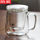 Count Qiabei德國(guó)進(jìn)口品質(zhì)帶把手耐熱玻璃馬克杯耐高溫家用玻璃杯水泡茶杯帶蓋 商隱杯三件式450ml知否禮盒