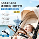 宜品達八爪魚風扇嬰兒車電風扇嬰幼兒推車寶寶專用床上小型便攜風扇驅蚊無葉風扇防夾手靜音柔風睡眠風扇 雪人藍 600mAh