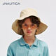 諾帝卡（NAUTICA）諾帝卡童裝男童女童漁夫帽夏季兒童遮陽防曬帽頭飾戶外出游帽子 卡其色【可收納】