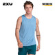2XU Aero系列運(yùn)動(dòng)背心 輕薄吸汗修身速干衣跑步訓(xùn)練健身服無袖運(yùn)動(dòng)服 霧霾藍(lán) S