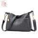 苡夏中年女包媽媽包2023新款單肩包女軟皮包包情人節女士休閑斜挎包 灰色
