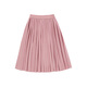 幼嵐（ALLBLU）幼嵐童裝四面彈百褶裙柔軟飄逸有型24秋季新款兒童女童半身裙子 紫梅粉 110 cm