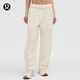 lululemon丨WovenAir 女士可調(diào)節(jié)褲腳高腰運(yùn)動(dòng)褲 LW5HTQA 淺象牙白 S