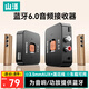 山澤藍(lán)牙適配器6.0接收器AUX無(wú)線車載3.5mm轉(zhuǎn)手機(jī)電腦耳機(jī)臺(tái)式機(jī)老式音箱音響音頻電視功放家用免驅(qū)動(dòng)