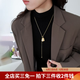 伊黛兒不規則幾何毛衣鏈女輕奢高級感2026年新款爆款長款項鏈 L2646不規則幾何毛衣鏈